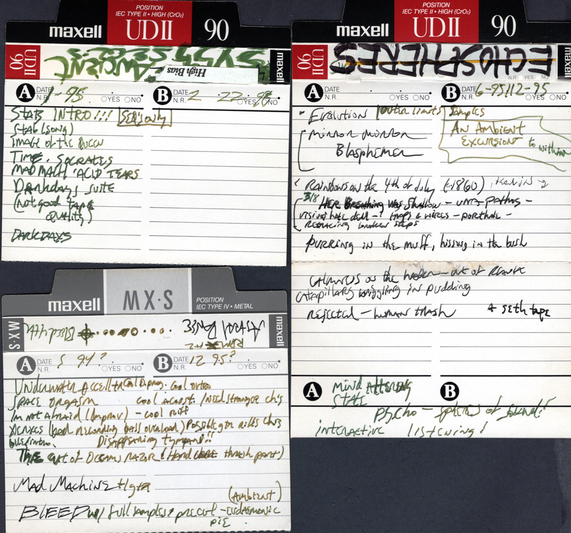 Scanned cassette archive image: 1994 Random Musics05